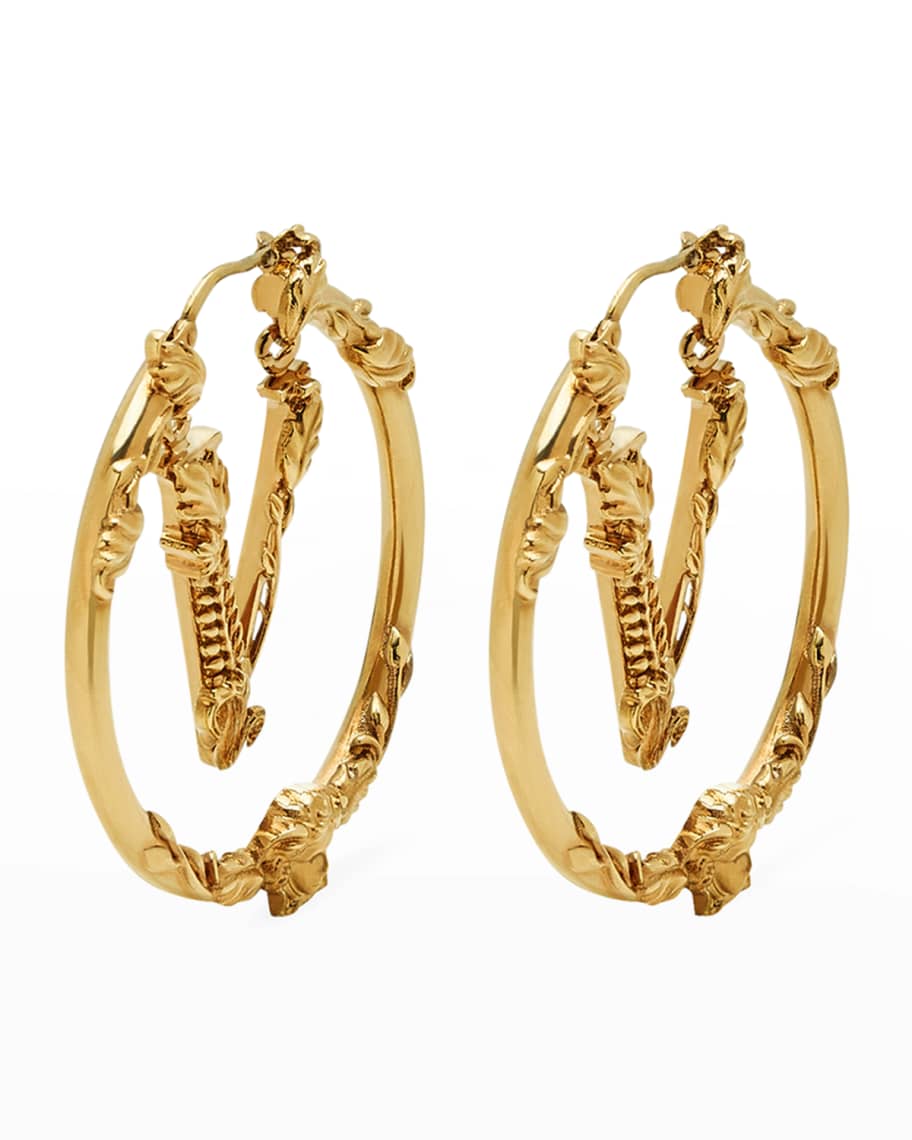 Versace Virtus Earrings (SHF-21902) – LuxeDH