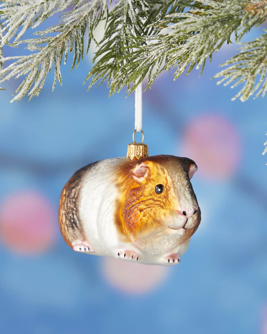 Guinea pig Christmas tree ornament
