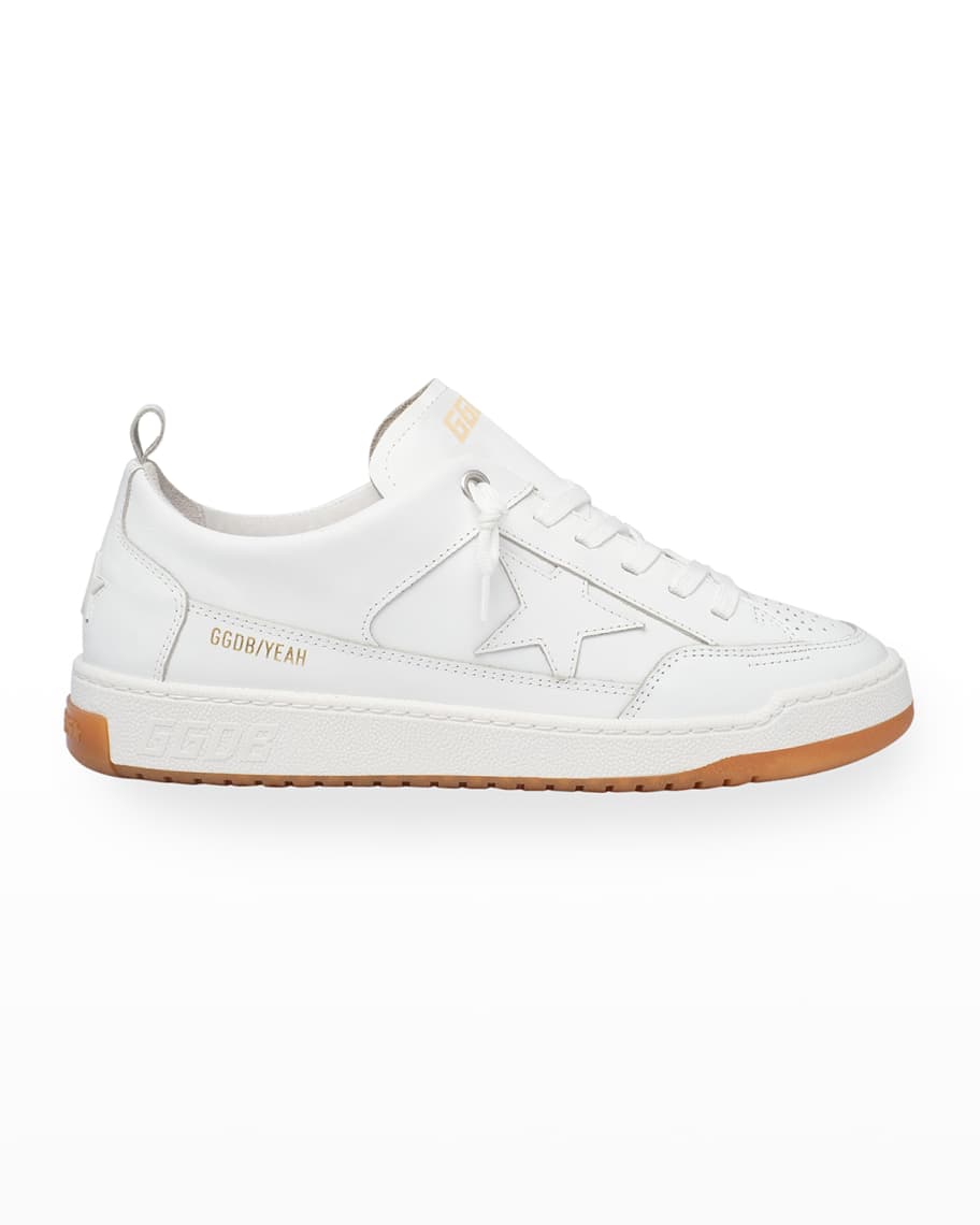Golden Goose Yeah Star Leather Low-Top Sneakers | Neiman Marcus