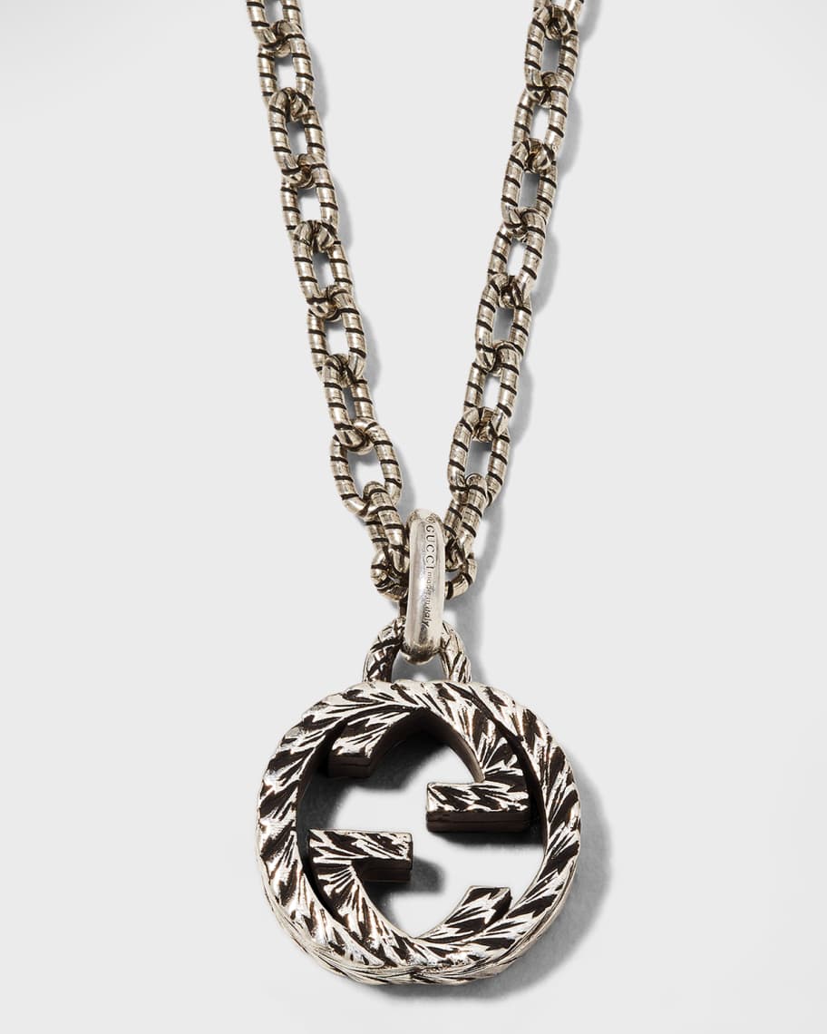 Mens gucci 2025 interlocking g necklace