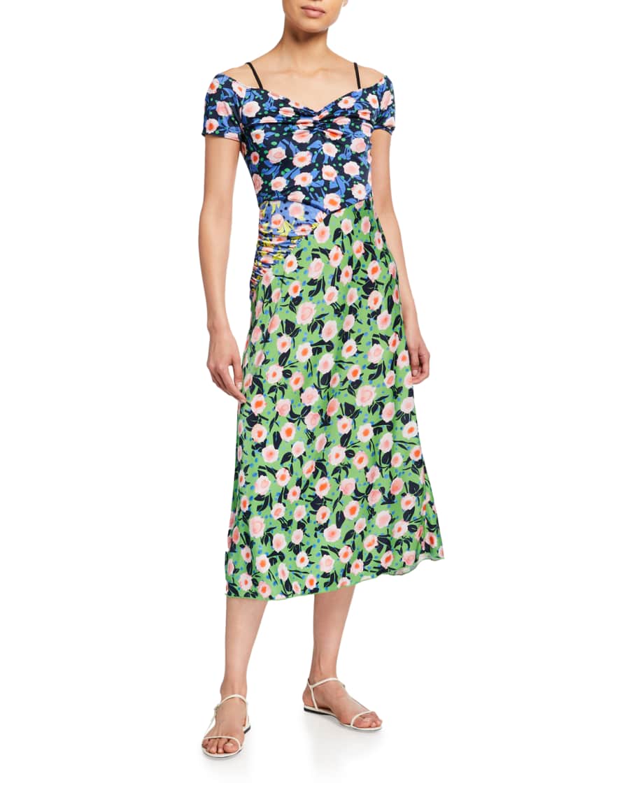tennis Accor toksicitet Stine Goya Selene Viscose Jersey Floral Midi Dress | Neiman Marcus