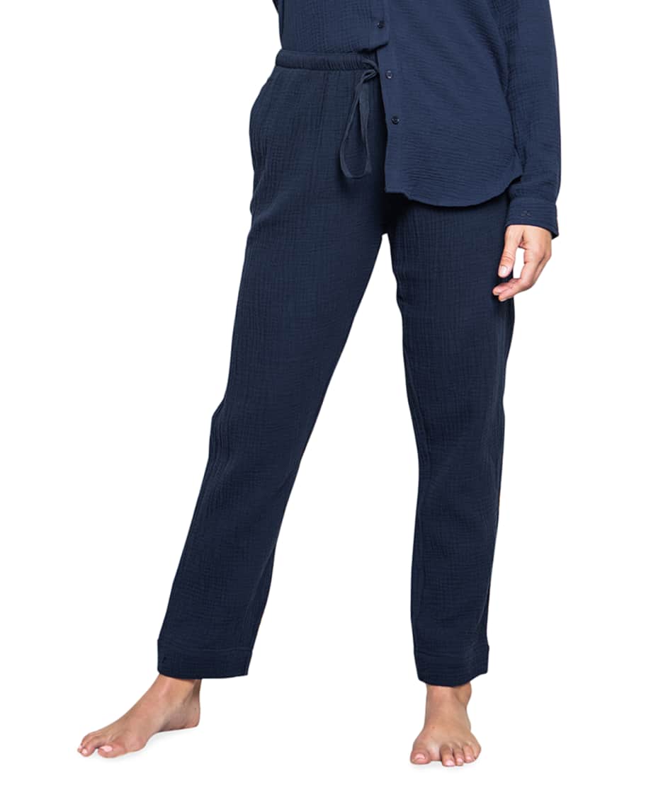 Petite Plume Drawstring Gauze Pants | Neiman Marcus