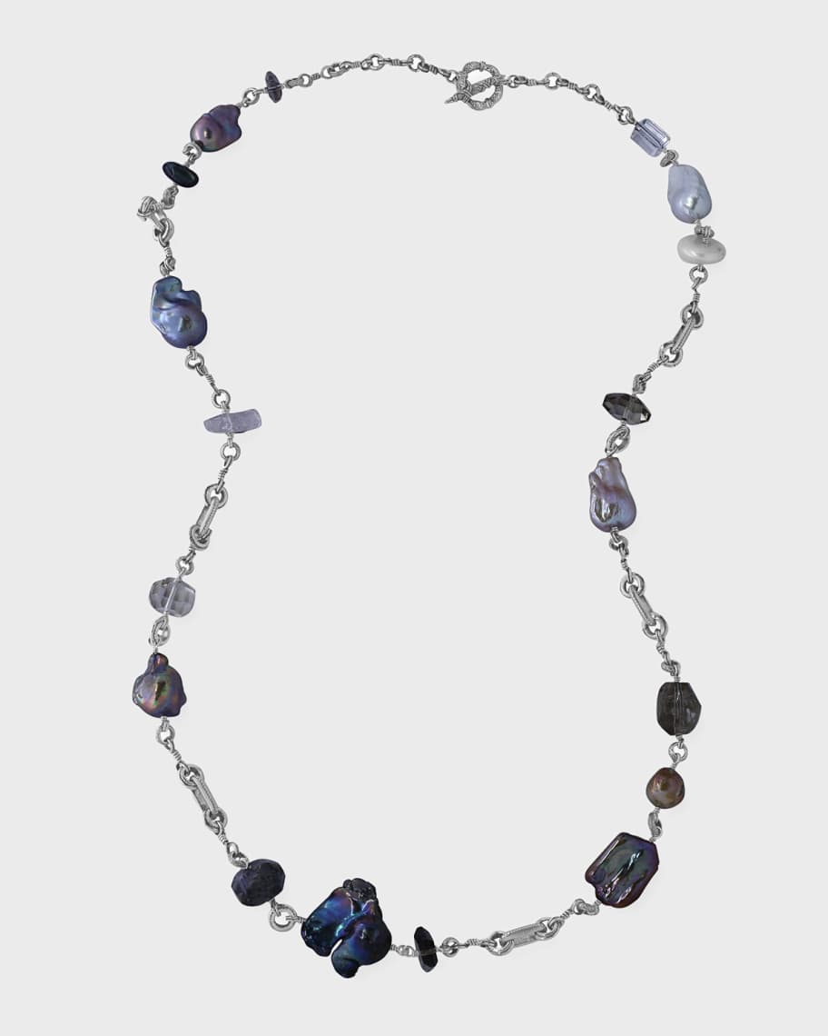 Stephen Dweck Multi-Stone and Pearl Necklace, 39