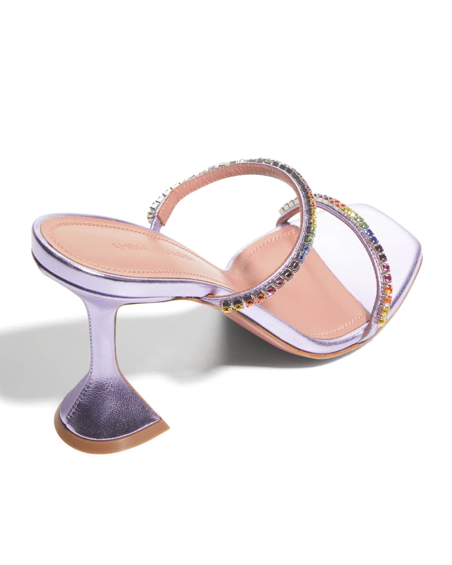 amina muaddi rainbow sandals