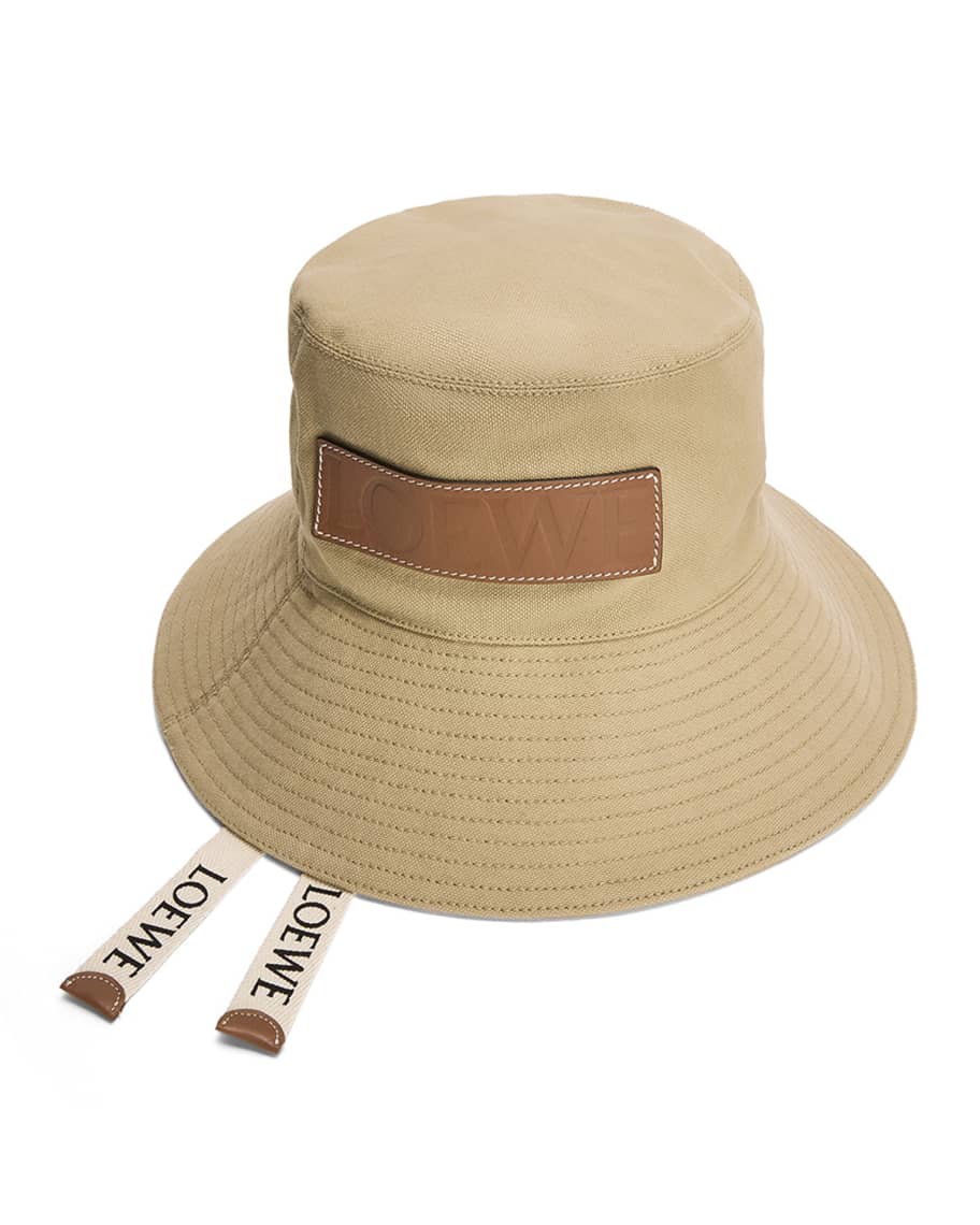 Loewe Men's x Paula's Ibiza Fisherman Bucket Hat w/ Leather Logo