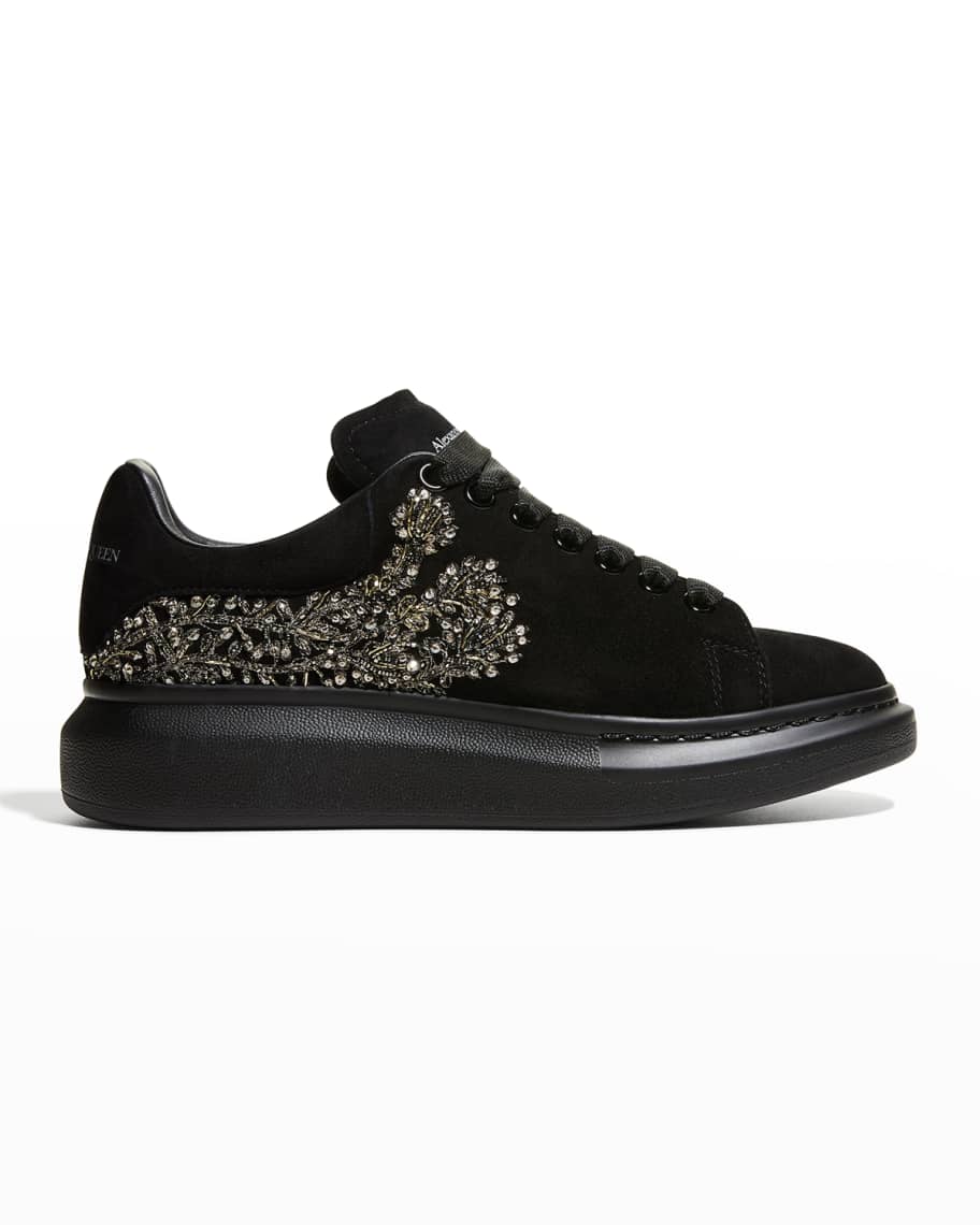 Alexander McQueen metallic sole chunky trainers - Black  Alexander mcqueen  shoes sneakers, Metallic trainers, Alexander mcqueen sneaker