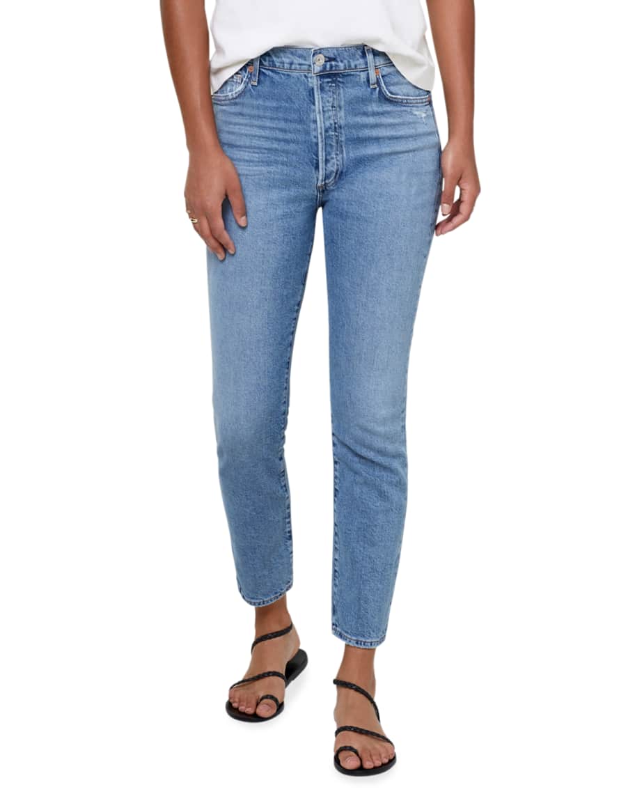 Citizens of humanity olivia high clearance rise slim ankle jeans wren