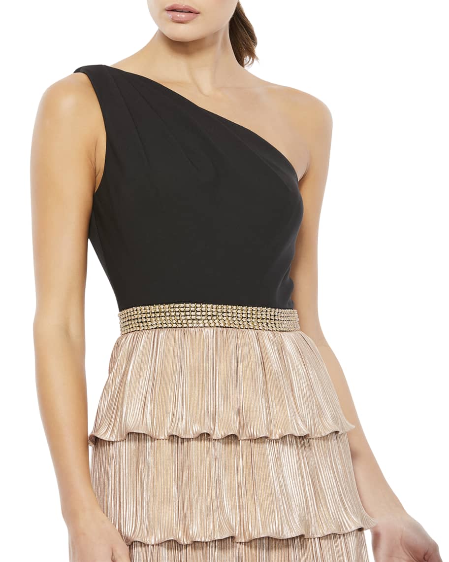 ieena for mac duggal one shoulder gown