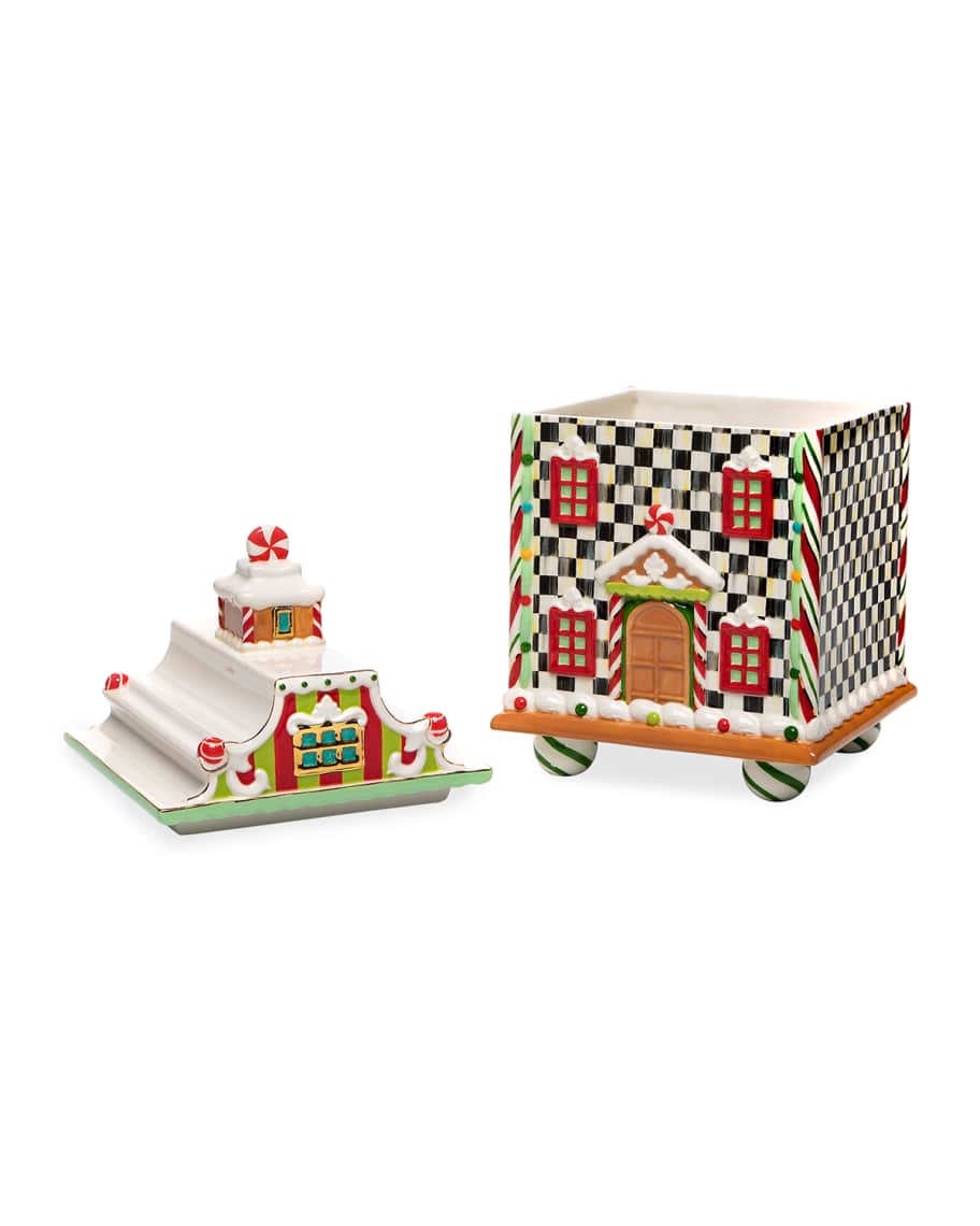 【国内在庫】 MacKenzie-Childs Candy Cottage Canister Estate | Neiman Marcus 小物入れ