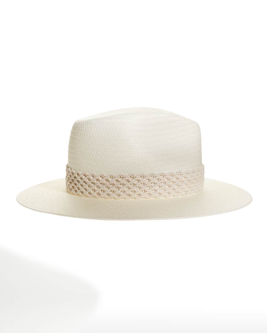 Rag & Bone Packable Straw Fedora Hat | Neiman Marcus