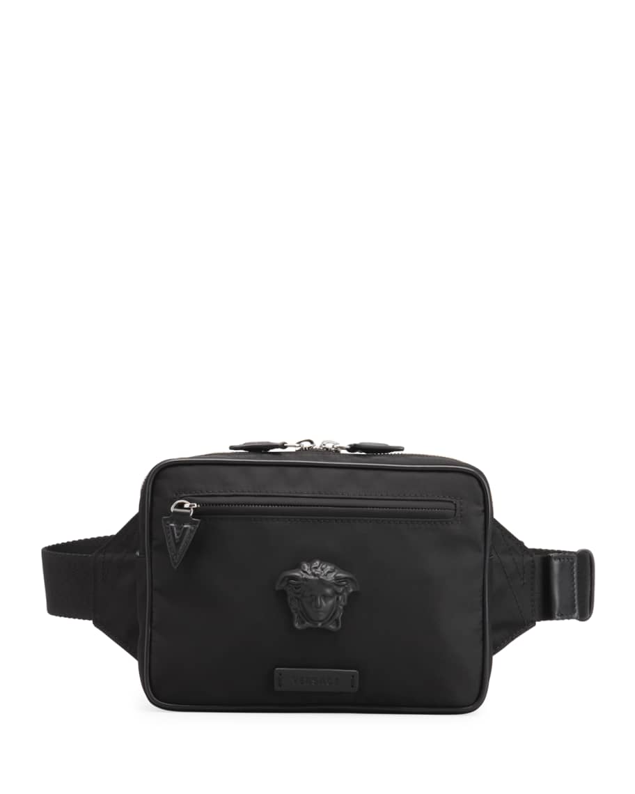 konsensus kan ikke se Bærecirkel Versace Men's Medusa Nylon Belt Bag | Neiman Marcus