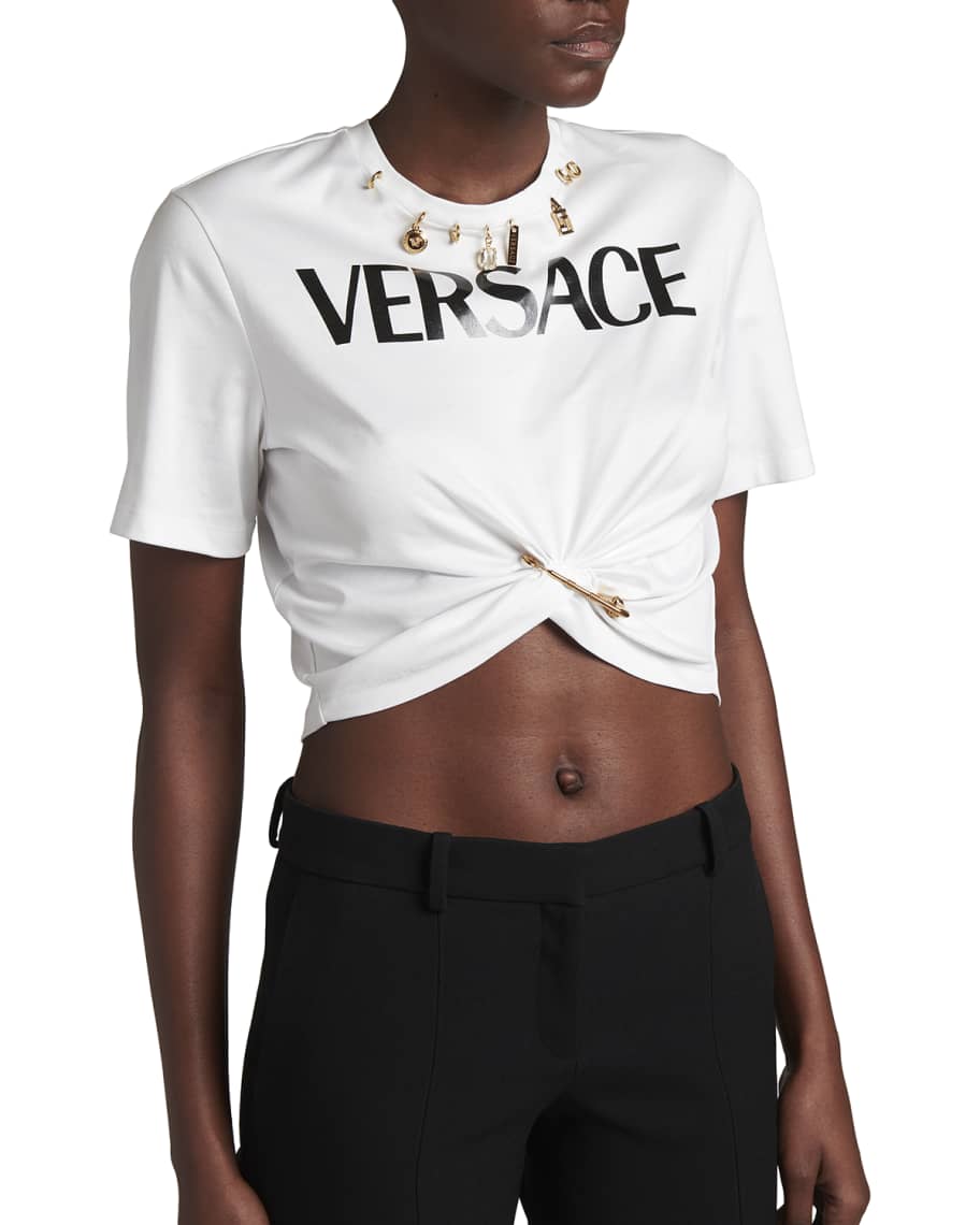 Versace Icons Cropped Bustier Top