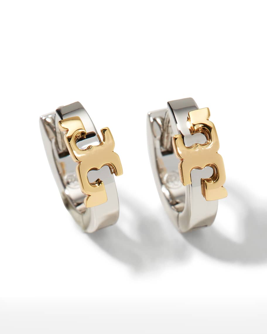 Tory burch serif t hoop earrings clearance