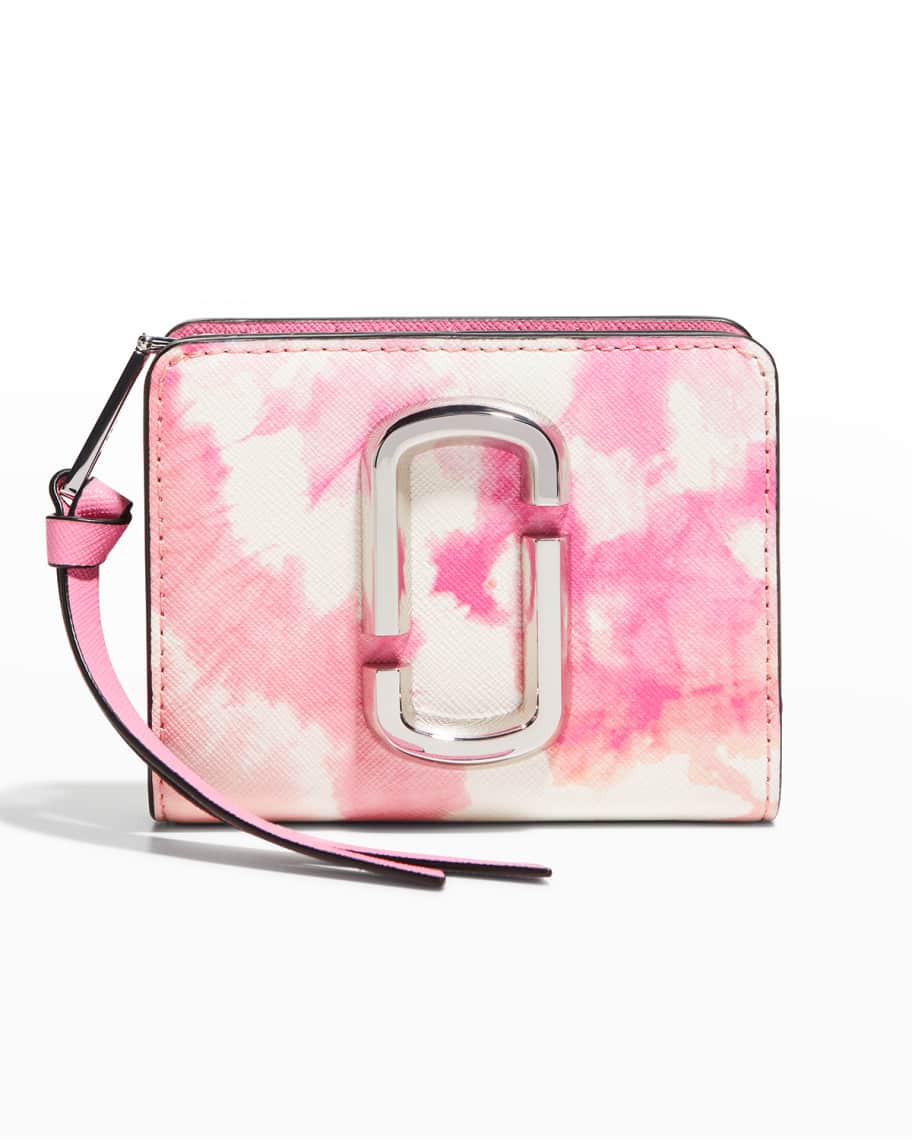 Marc Jacobs Snapshot Tie-Dye Compact Wallet Pink Multi One Size