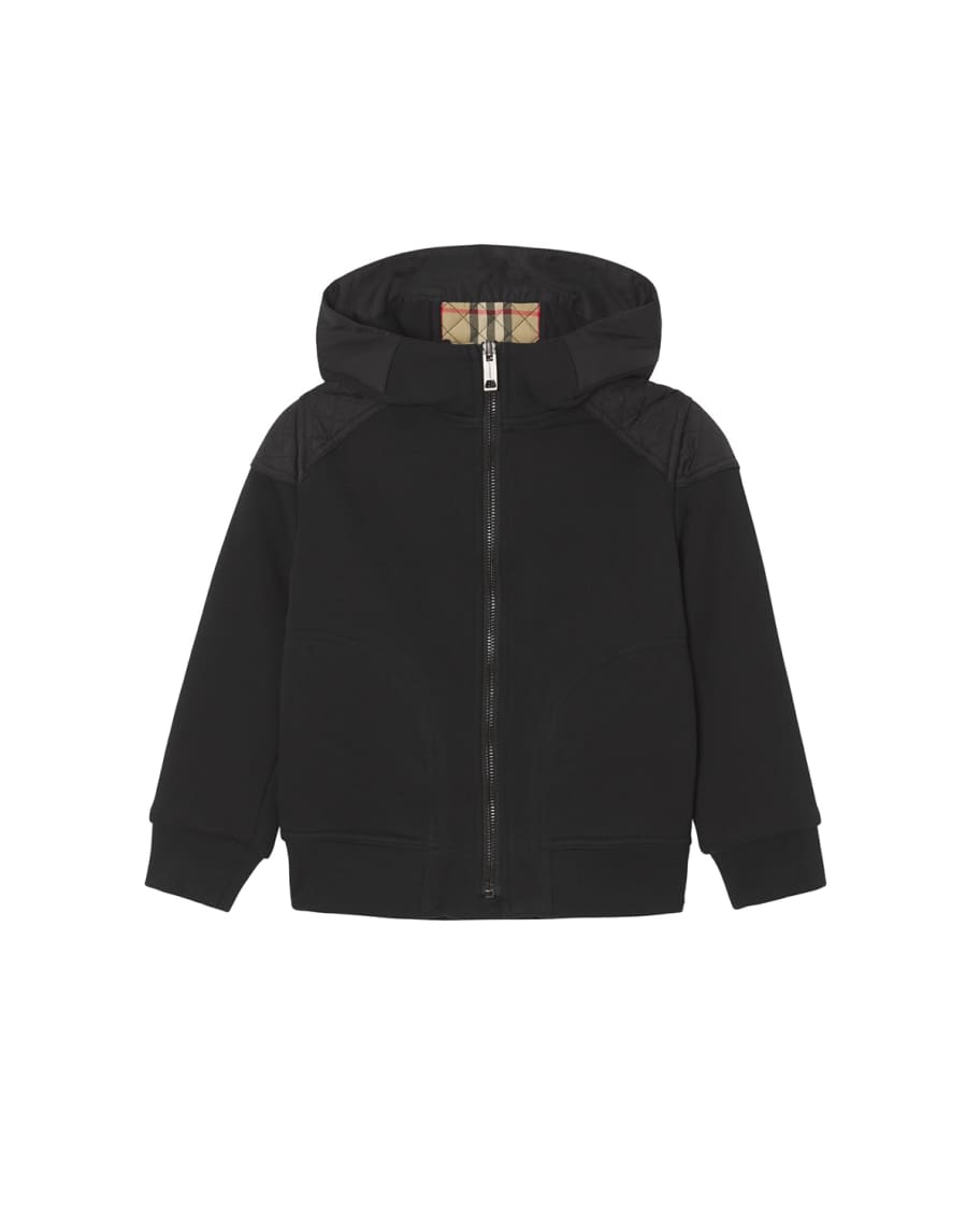 Burberry Boy's Timothie Vintage Check Hooded Jacket, Size 314 Neiman