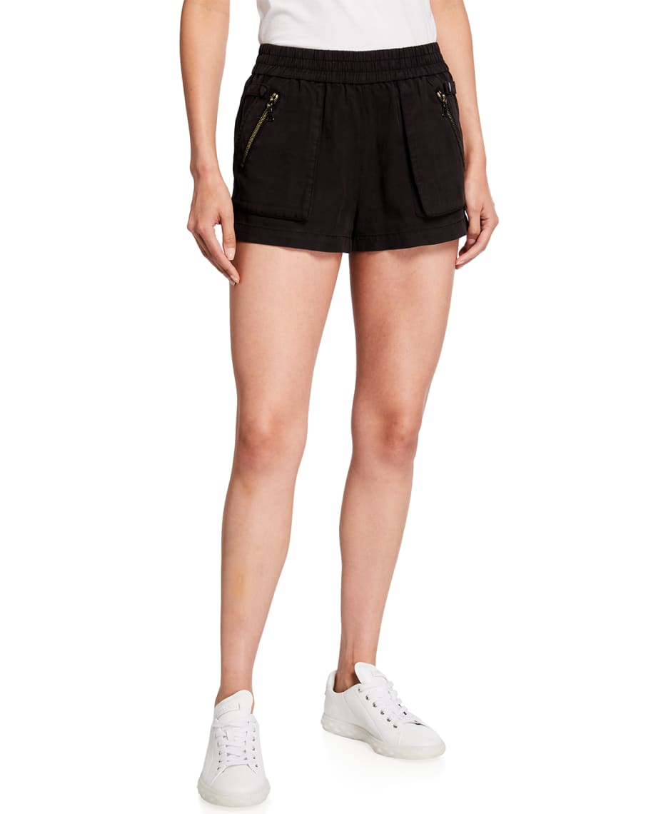 Alice Olivia Britney High Waist Patch Pocket Shorts Neiman Marcus