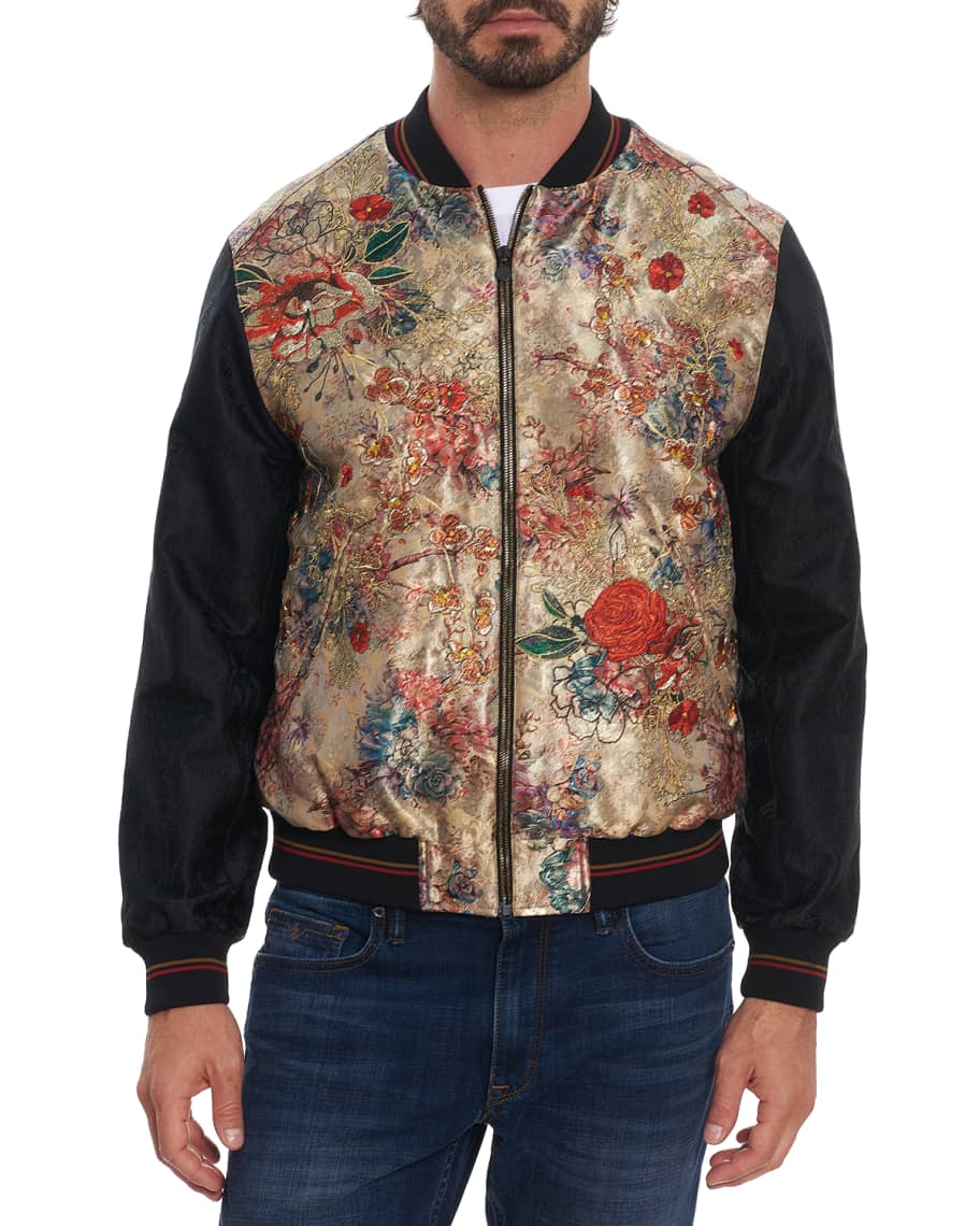 Robert Graham Men's The Jet-Set Reversible Bomber Jacket