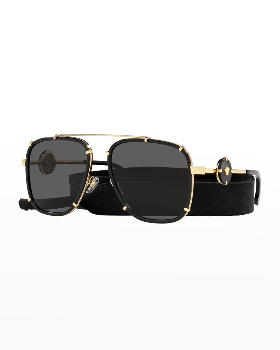 versace medusa aviator sunglasses