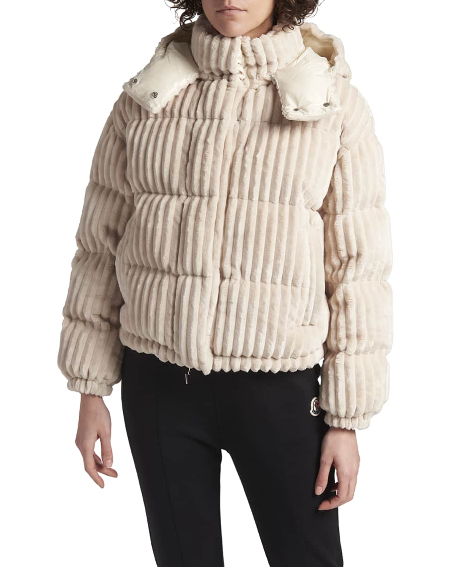 Moncler Daos Ribbed Puffer Jacket | Neiman Marcus