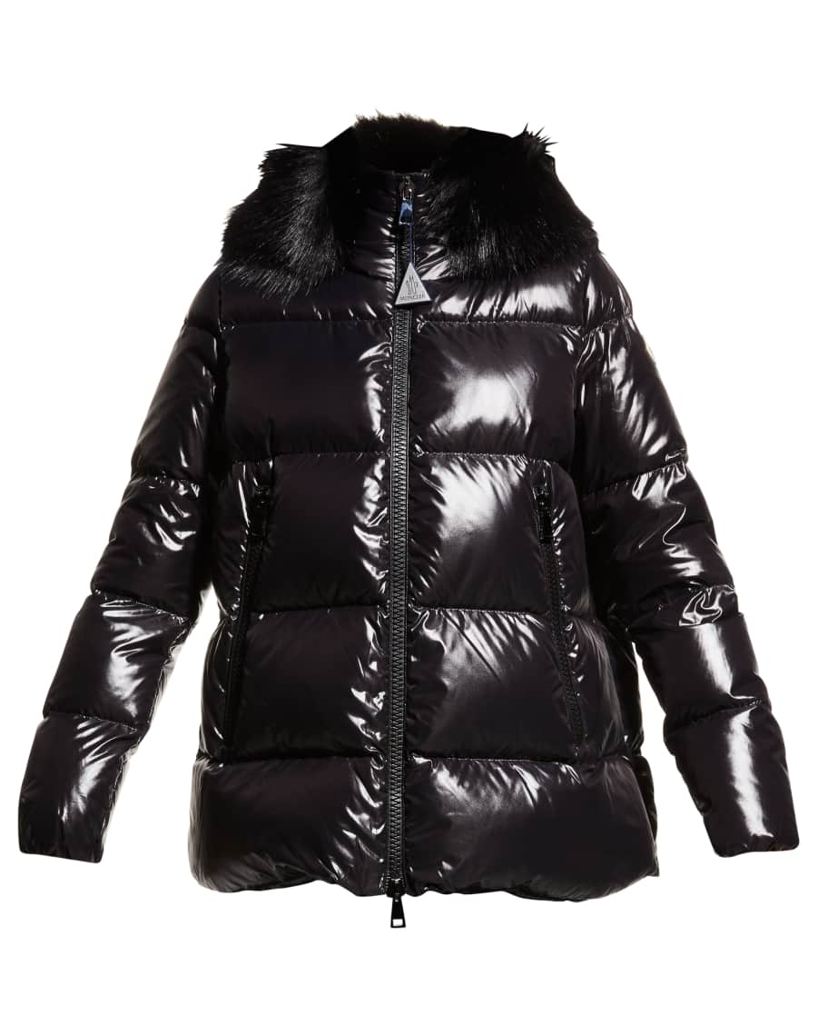 Moncler Laiche Faux Fur Puffer Jacket | Neiman Marcus