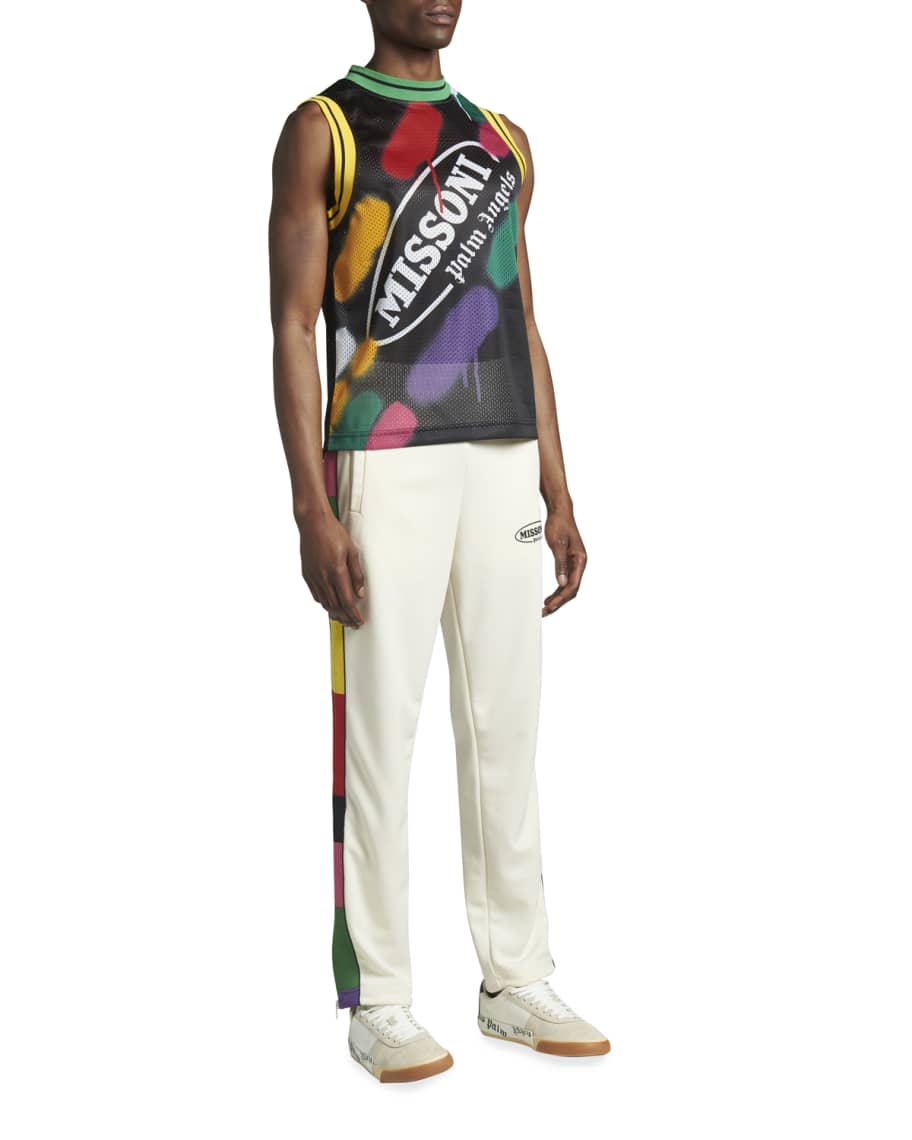 Palm Angels x Missoni Men's Multicolor Logo Tank Top | Neiman Marcus