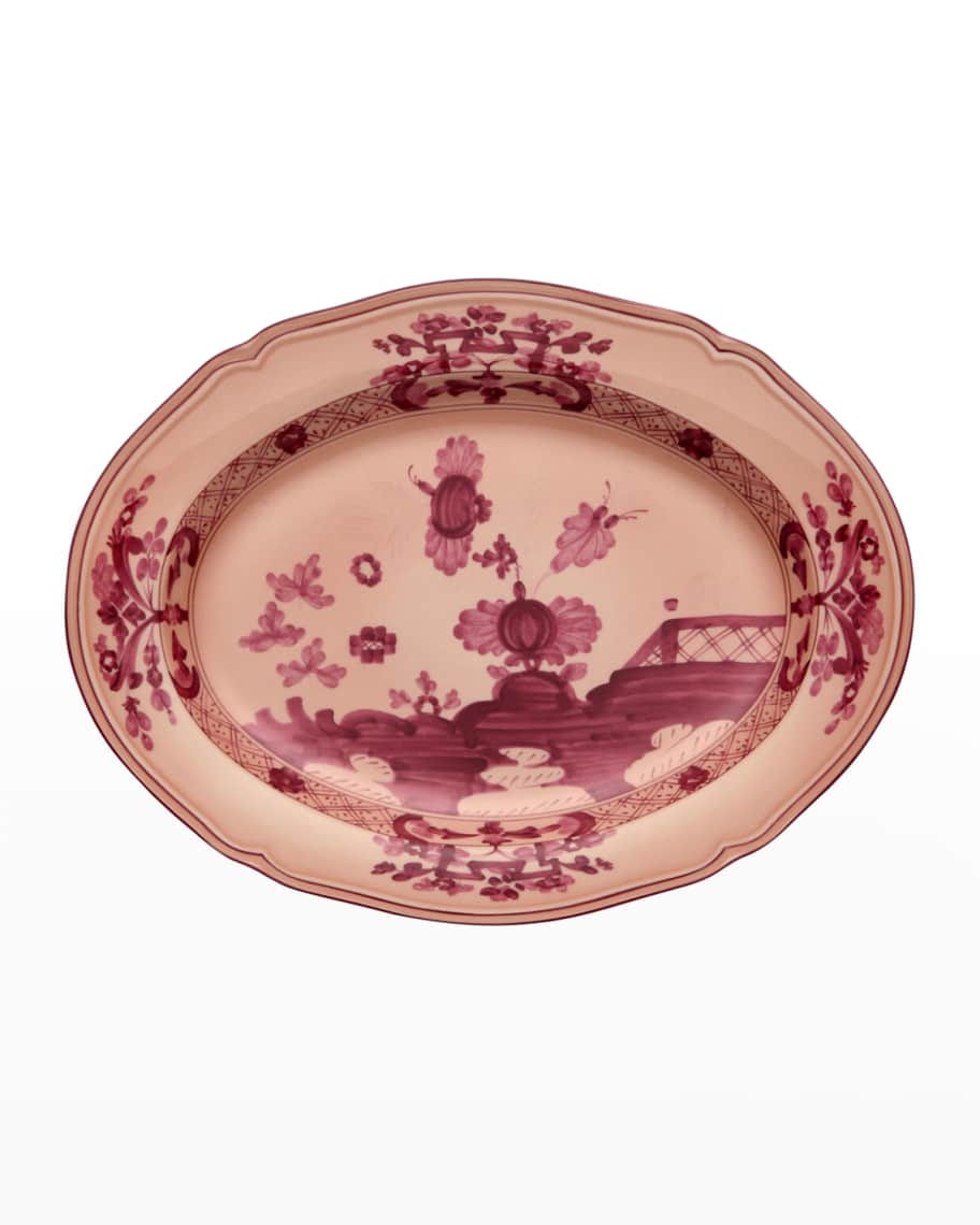 GINORI 1735 Oriente Italiano Oval Platter, Vermiglio