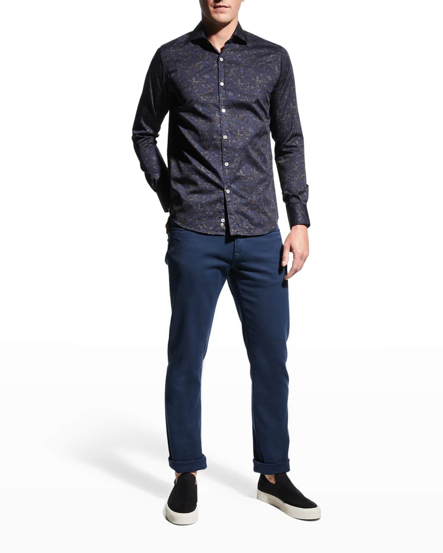 Canali Men's FivePocket Cotton/Lyocell Brushed Twill Pants Neiman Marcus