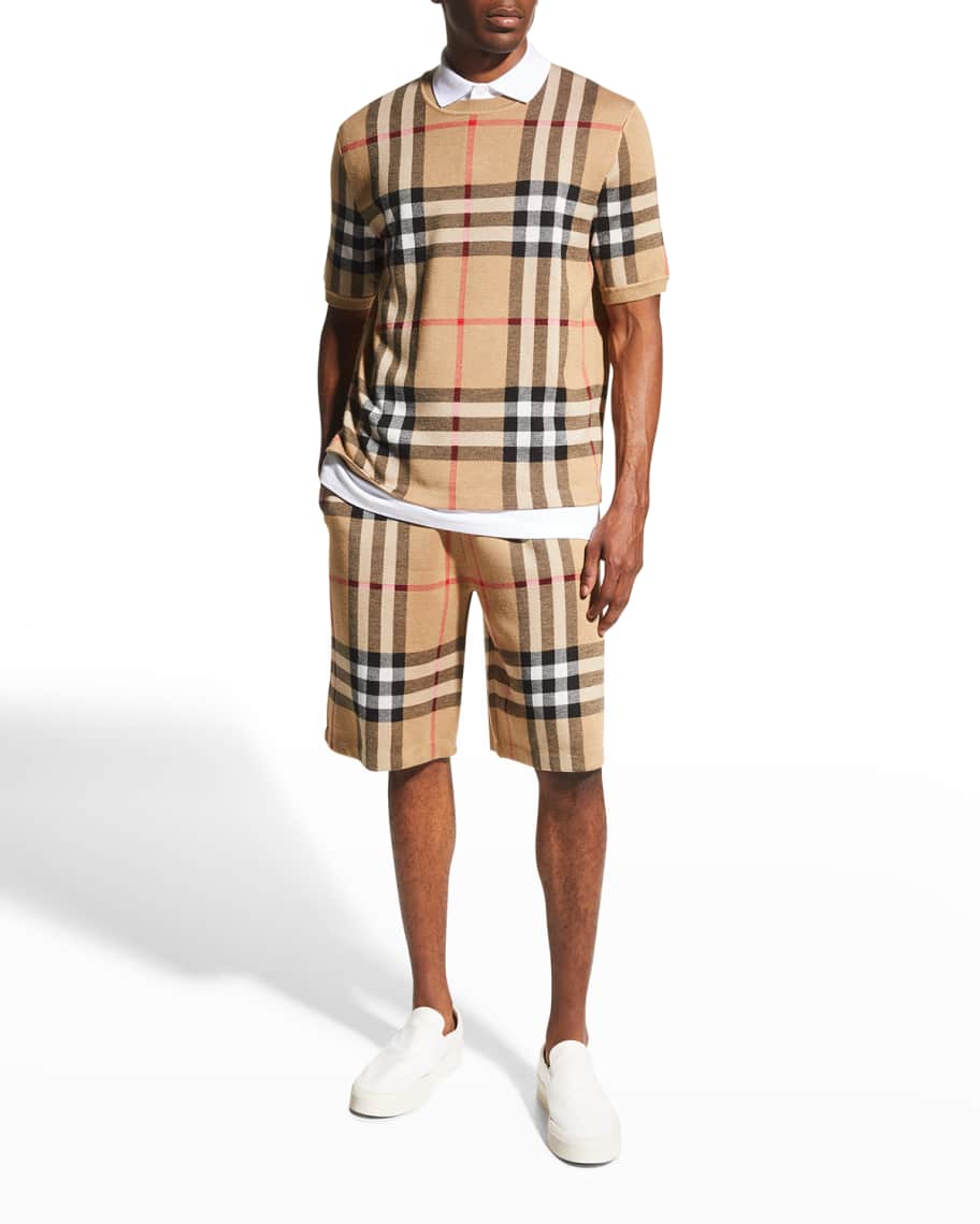 Burberry Men s Weaver Check Shorts Neiman Marcus