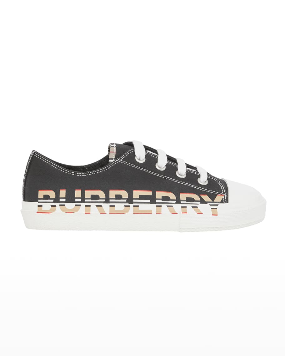 Burberry Kid's Larkhall Icon Stripe Logo Low-Top Sneakers, Toddler/Kids |  Neiman Marcus