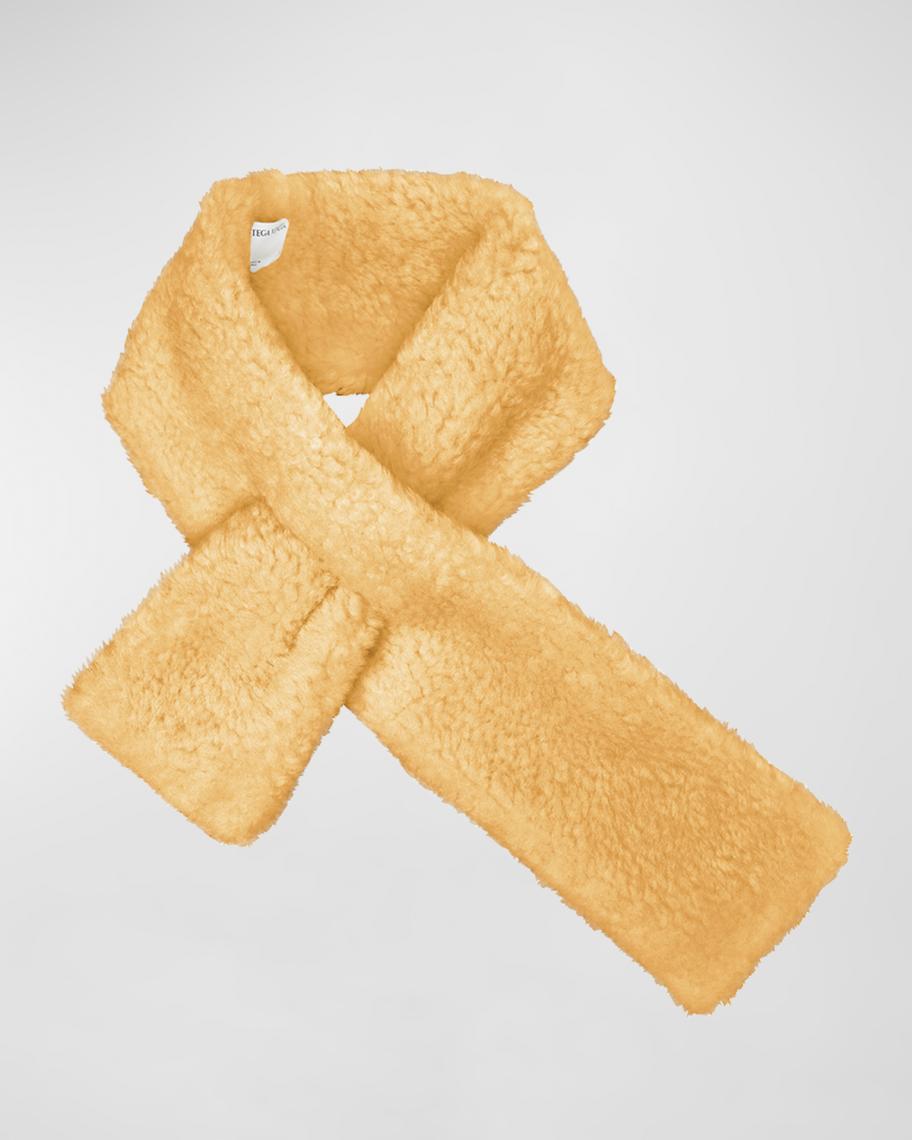 Bottega Veneta Teddy Shearling Pull-Through Scarf | Neiman Marcus