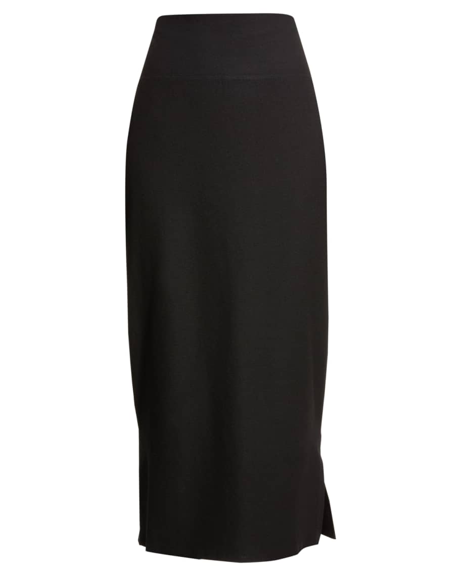 Eileen Fisher Washable Stretch Crepe Pencil Skirt | Neiman Marcus