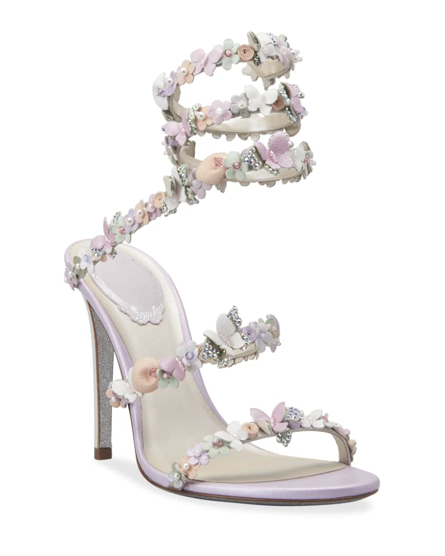 Rene caovilla shop butterfly heels
