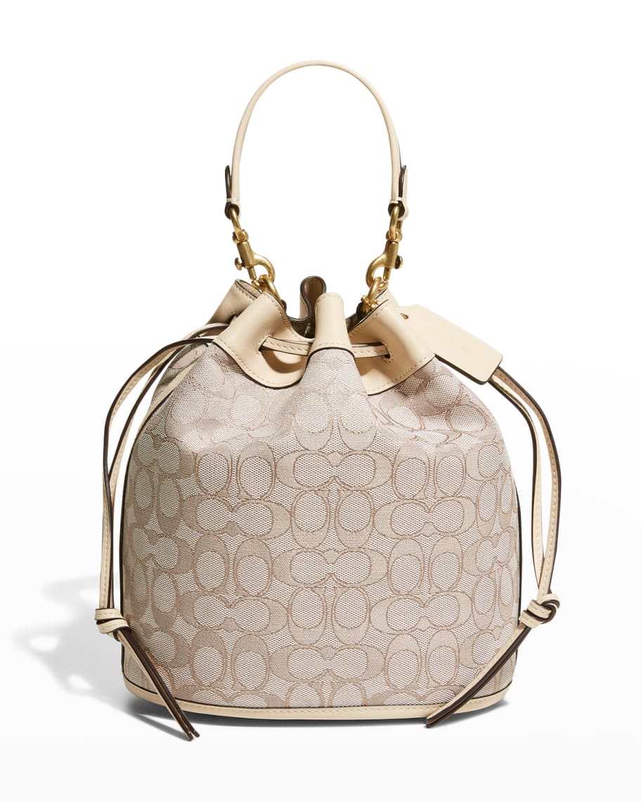 Coach Signature Jacquard Field Bucket Bag Neiman Marcus