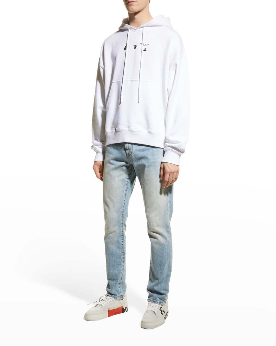 Off White Men s Negative Marker Logo Hoodie Neiman Marcus