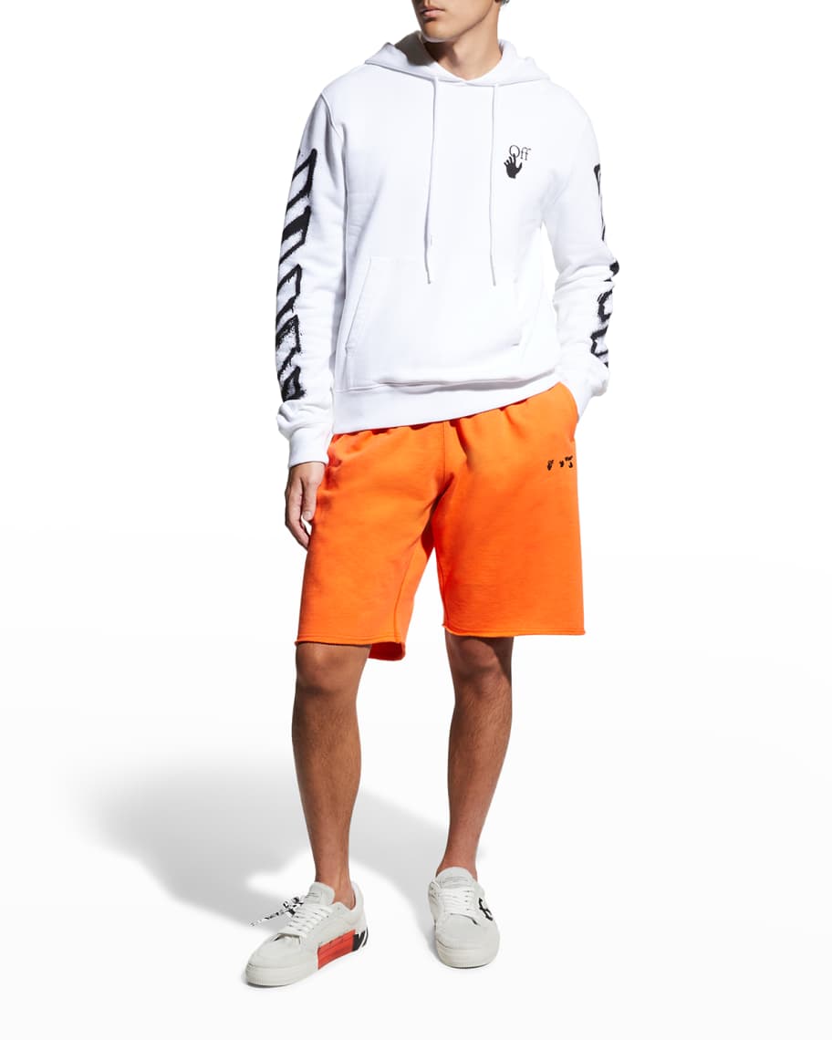 Off-White Men's Diagonal-Logo Shorts | Neiman
