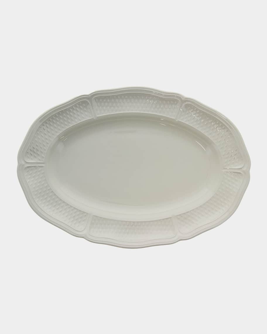 Gien Pont Aux Choux White Oval Platter