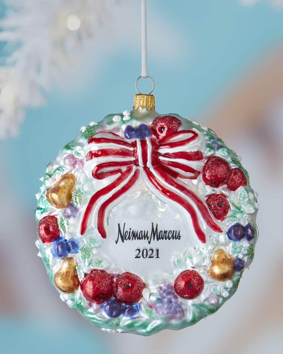 Neiman Marcus Fruit Wreath Christmas Ornament Neiman Marcus