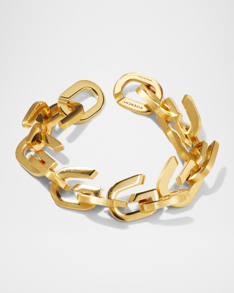 GIVENCHY Gロゴ ブレスレット リング セット ゴールド Givenchy Men's G Link Medium Bracelet | Neiman Marcus