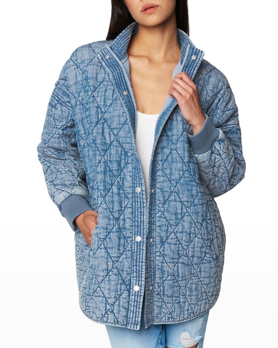 Blank NYC Quilted SnapFront Jacket Neiman Marcus