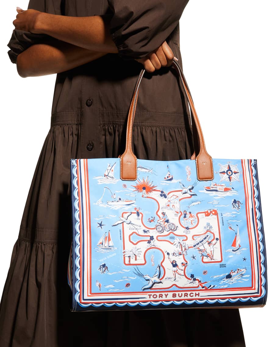 ella reversible printed market tote