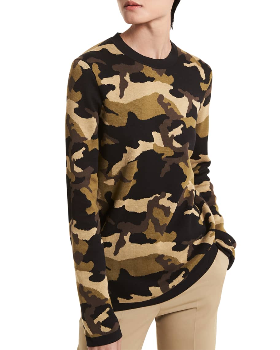 Michael kors camo sweater outlet