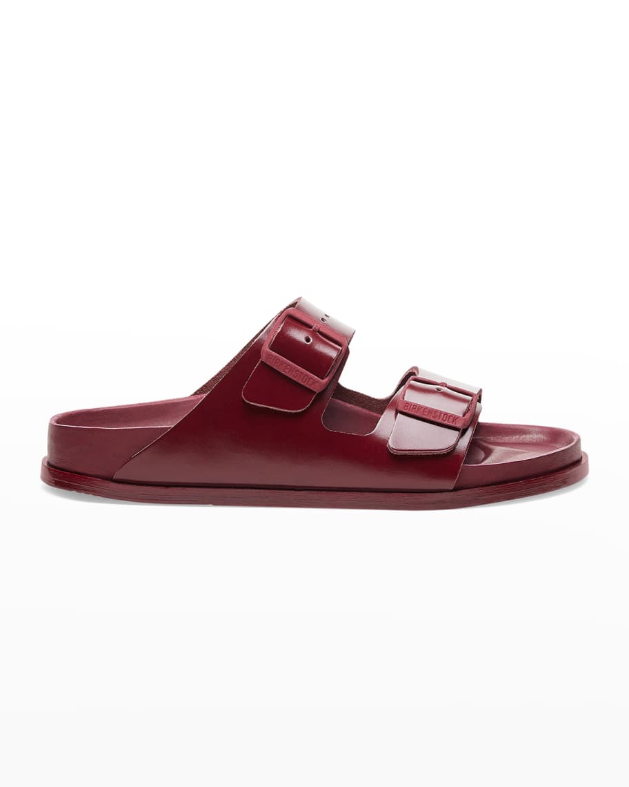 arizona double buckle slide sandals
