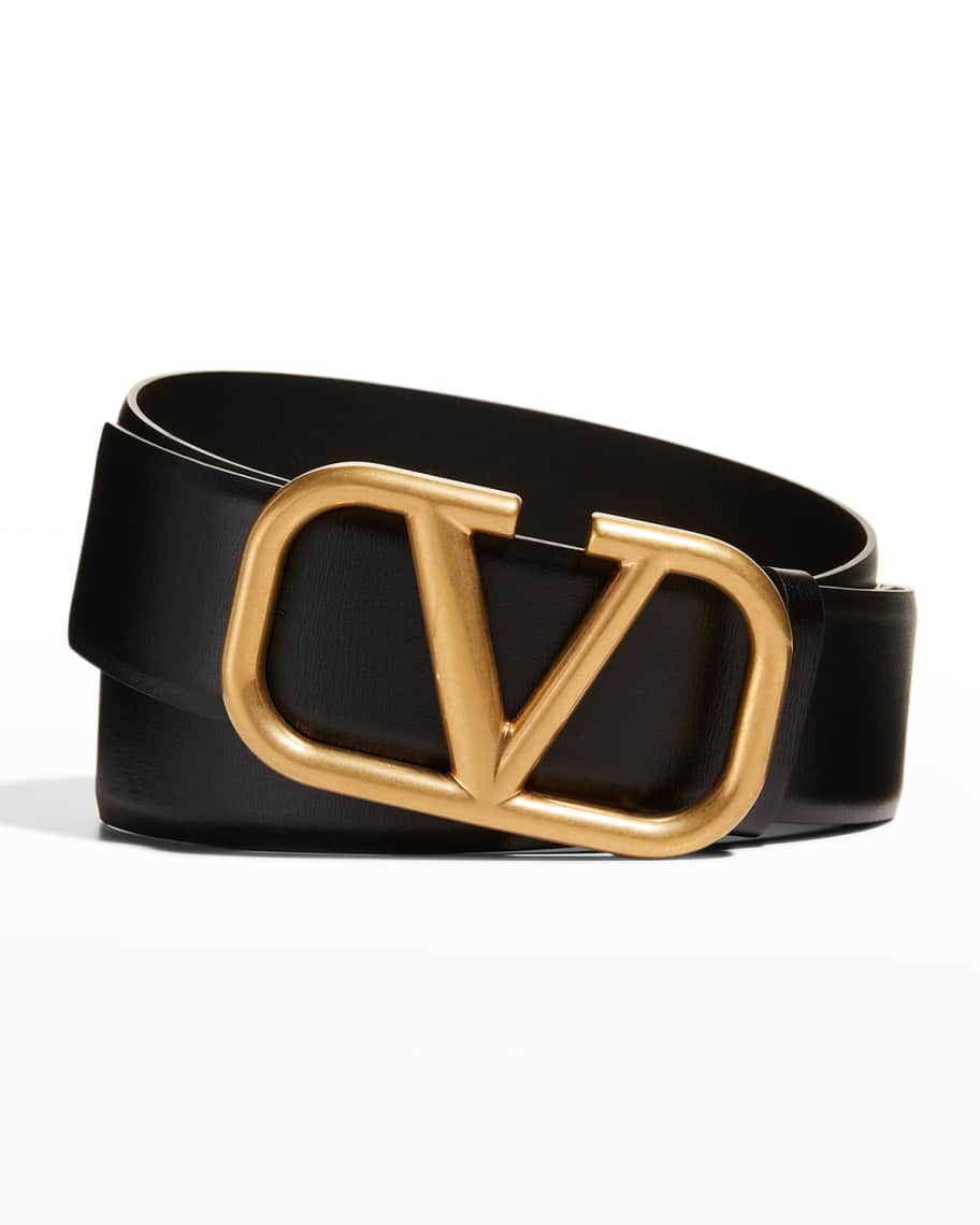 Valentino Garavani Men's VLOGO 40mm Belt | Neiman Marcus