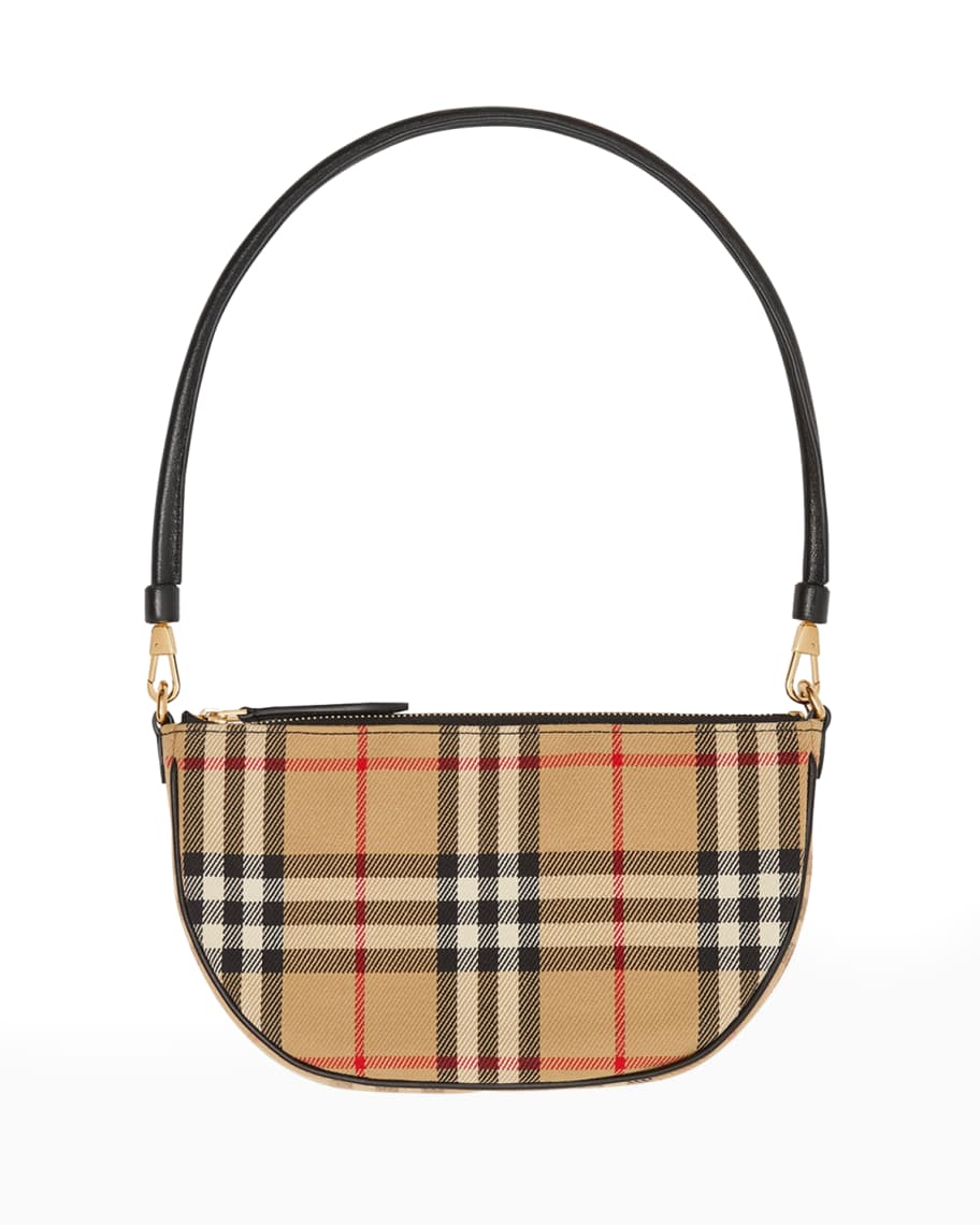 Burberry Olympia Vintage Check Slim Pouch Shoulder Bag