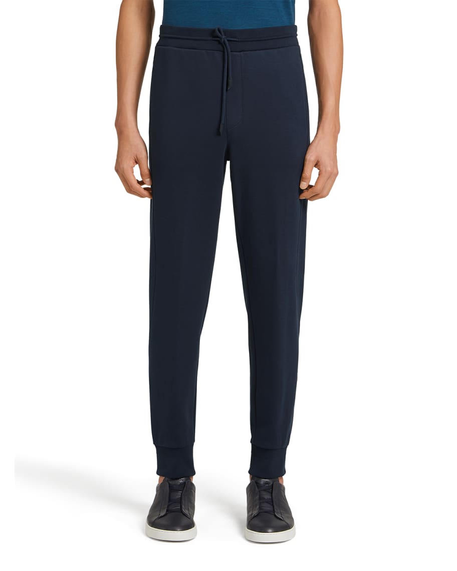 ZEGNA Men's Solid Premium Cotton Sweatpants | Neiman Marcus