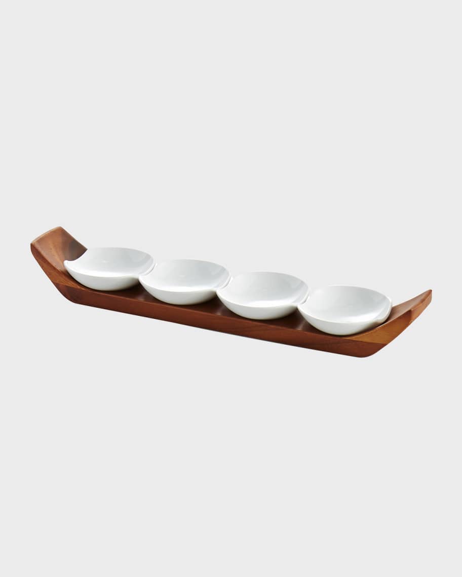 Nambe Quatro Snack and Serve Set