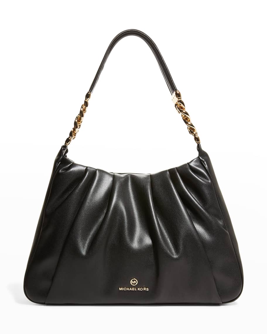 MICHAEL Michael Kors Hannah Medium Ruched Shoulder Bag Neiman Marcus