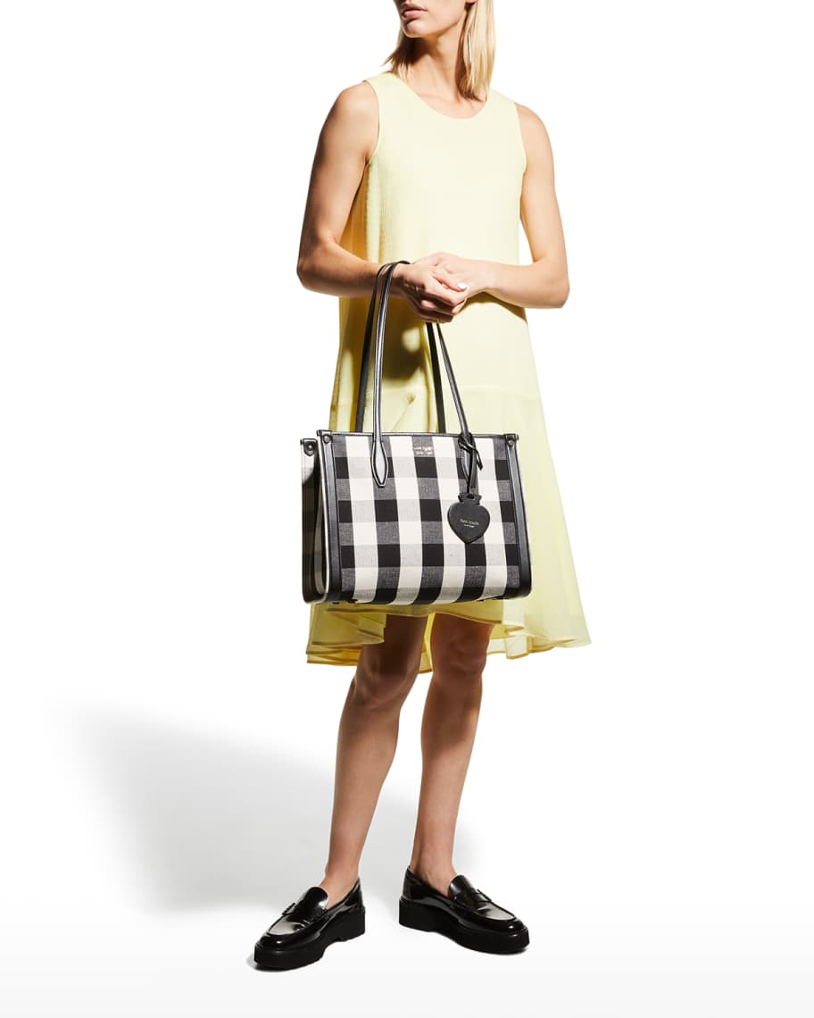 kate spade new york market medium gingham tote bag | Neiman Marcus