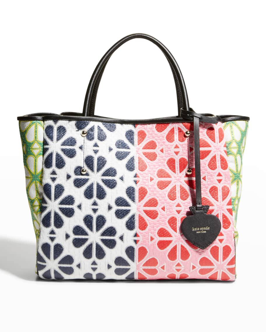 【Kate Spade】everything spade flower raffia medium tote Spade Flower Raffia Everything Medium Tote | Kate Spade New York