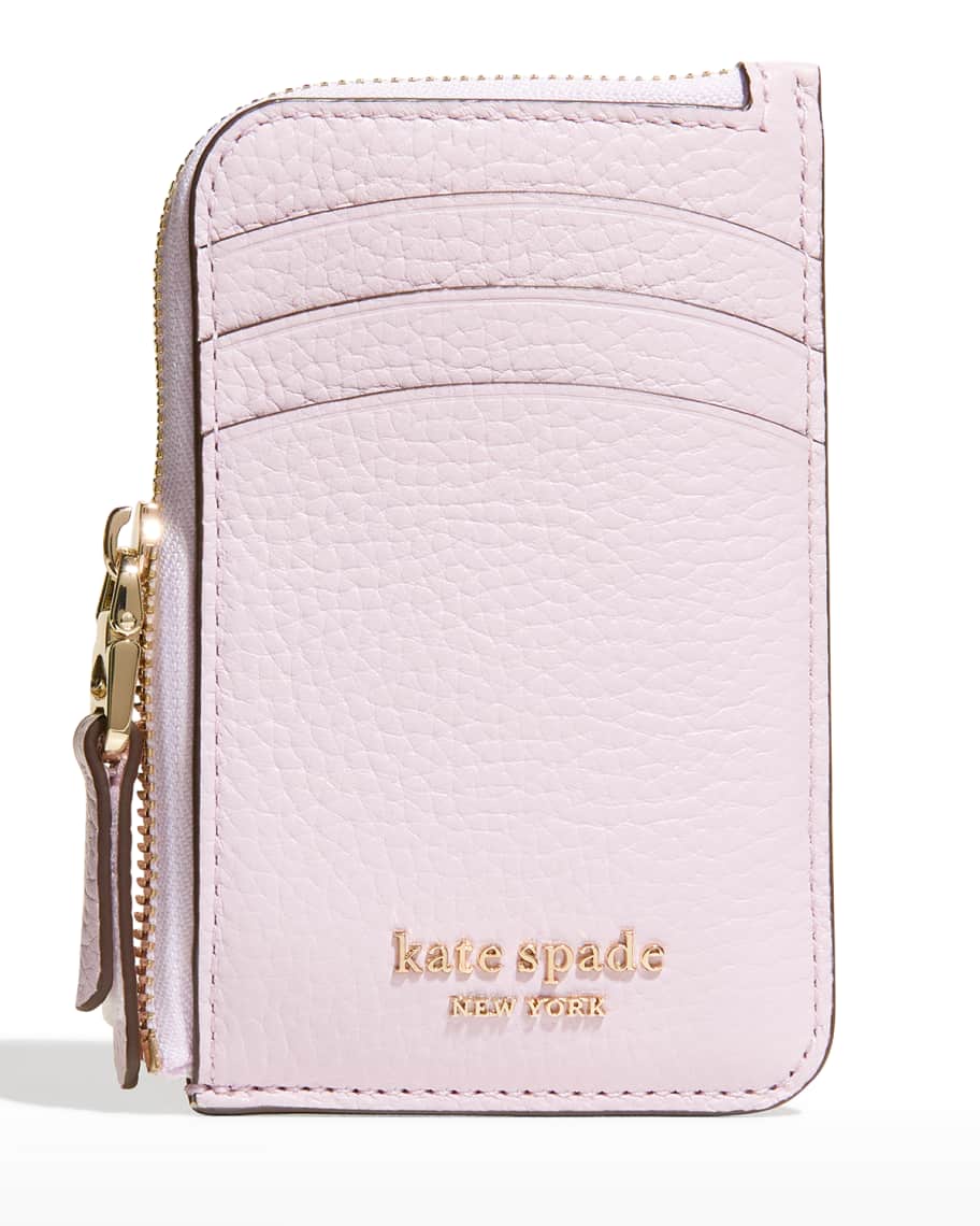 kate spade new york roulette leather zip card case wallet Neiman Marcus